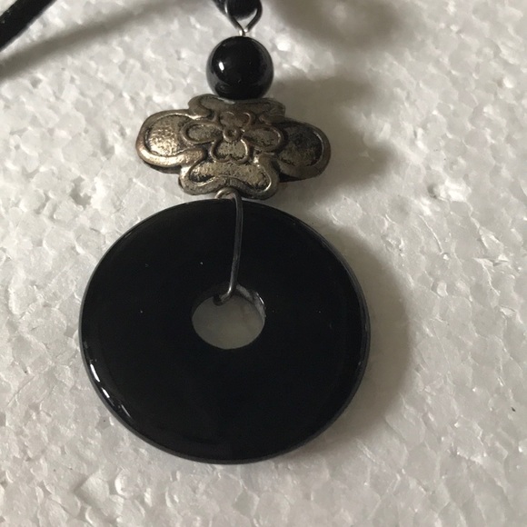 Vintage onyx necklace - Picture 3 of 3